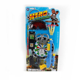 Набор полицейского 6688-1 (36шт) пистолет, присоски 3шт, наручники, глазки, на листе