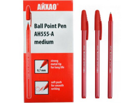 Ручка AIHAO Original 555 ЧЕРВОНА 50/2800