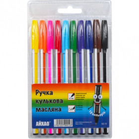 Набір ручок масляних 563 *Айхао* 10кол.