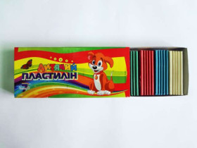 Пластилін 7 кол.150гр "Лев-кард." (100шт)