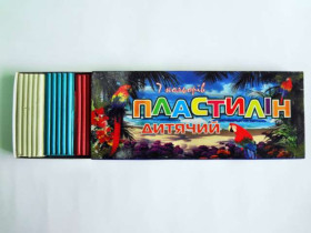 Пластилін 7 кол.300гр "Лев Кардінал" (50шт)