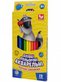 Олівці "Школярик" 12кол.акварел. (12шт) 312110004-UA