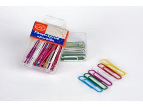 Канц прилад.*скріпка кол.* 1040 (12шт) 50мм-28шт