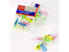 Канц прилад.*прищепка прозора* 1076 (12шт)