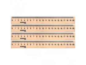 Лінійка дерев\'яна 20см (25шт)