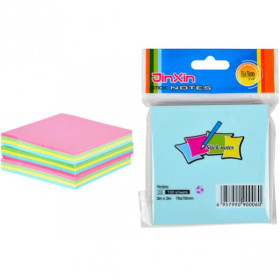 Папір для нотаток клейкий кольоровий В2-41/С3 76*76мм 100арк (12шт)
