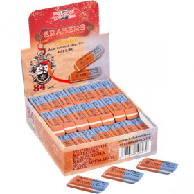 Гумка KOH-I-NOR 6521 (84шт) синьо/червона