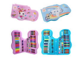 Набір художній дитячий 70 предм (флом, олів, фарби та ін) у пласт. коробці 79-1/858133