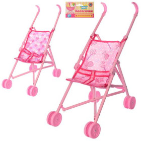 Візок 0881 (36шт) для ляльки.пласм.66,5-49-24см, в кульку