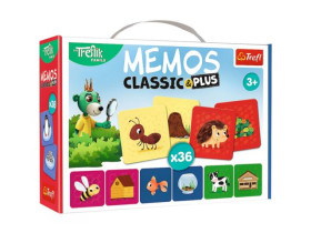 Настільна гра 02333 Мемос Класичні плюс 36 карт Звірята та їхні хатинки / Trefl