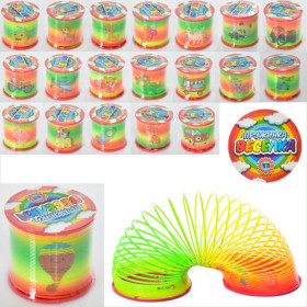 Пружинка 1199 (288шт) веселка 7см