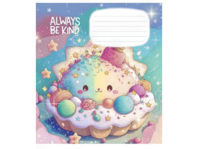 Зошит 12арк, у клітинку, Школярик 3265K глітер (30/300)