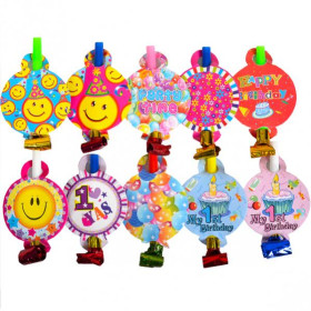 Дудочки-іграшки "З Днем народження", 6 шт., арт. DYT5 (1 уп.)