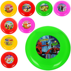 Летающая тарелка M 2901 (192шт) 23см, пластик,микс