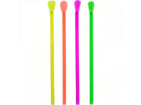 Трубочки коктейльні з ложкою С10-75 / 6018, 100 шт. (100 уп.)