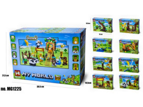 Констуктор MINECRAFT 1225 (100 деталей) 8шт/блок