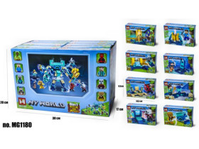 Констуктор MINECRAFT 1180 (100 деталей) 8шт/блок