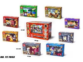 Констуктор MINECRAFT YZ 7053 (100 деталей) 8шт/блок
