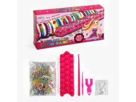 Резиночки для плетіння J 194 B/D (240/2) верстат, гачок, рогатка, застібки, в коробці