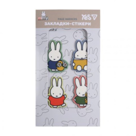 Закладки-стікери Yes "Miffy", пластик, 80 шт (4х20) 170448 (1уп)