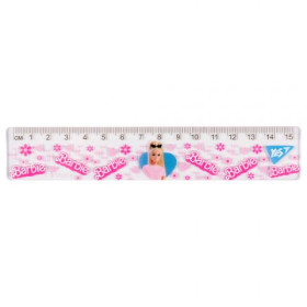 Лінійка Yes 15 см "Barbie" (20шт/100) 370658