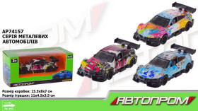 Машина метал АВТОПРОМ AP74157 (96шт/2) 1:36,3 кольора,коробка 15*8*7см