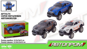 Машина метал АВТОПРОМ AP74174 (96шт/2) 1:32,3 кольора,відкр.двері,коробка 15*8*7см