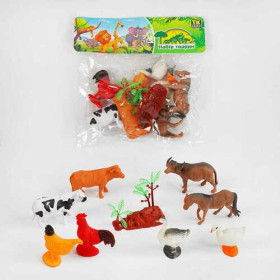 Набір тварин TK - 1025 (120) 8 фігурок, у пакеті