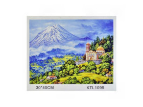 1099 Картина за номерами, пензлик+фарби 30*40см