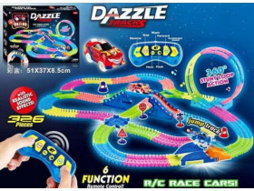 Автотрек на радиоуправлении 134 свет, звук, 326 эл, длина трека 655 см