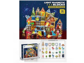 Конструктор магнітний 8802 деталей 98, підсвічування, ігрові фігурки