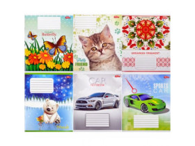 Зошит Мрїі тв,кольоровий 12арк Коса лінія (20/560шт)