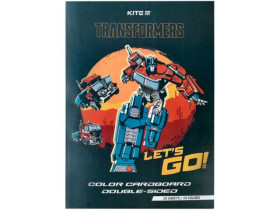 Картон кольоровий двосторонній Kite (10арк/10кол), А4 TF24-255