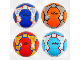 М'яч футбольний YW 0243 (50шт) №5, 270 грам, PVC, MIX 4 види