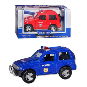 Машинка жел 162 PB (120шт) джип-полиция, 3 цвета, в кор-ке