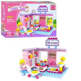 Конструктор AUSINI 24409 (72шт) кафе, фигурки, 152дет, в кор-ке