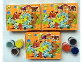 Гуаш Тетрада 12кол/10см3 (30шт) 140гр