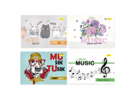 Зошит для нот, А5 12 арк., скоба "Апельсин" АП-0405 (60шт)