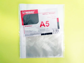 Файли NORMA 5118, А5, 30 мкм, 20 шт.
