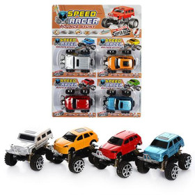 Набор машинок 399-29A (96шт) инер-й, джип, 7,5см, 4шт на листе