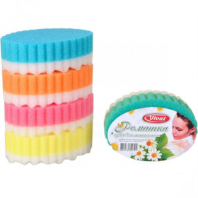 Губка банна "Ромашка" 16*11*5см