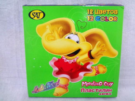 Пластилін люкс SAT 1125 12кол. (48шт)