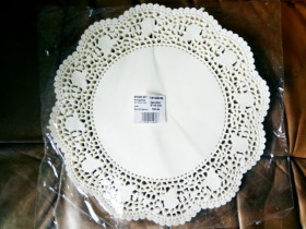 Салфетка кругла бум. Ажур d-30 (100шт)