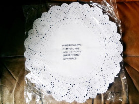 Салфетка кругла бум. Ажур d-42 (100шт)