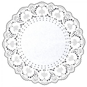 Салфетка кругла бум. Ажур d-29см "11,5" (12шт/уп)