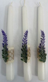 Свічка пасхальна Лаванда (12шт)