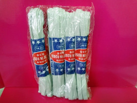 Гумка для одягу плетена турецька, 0,7 мм × 10 м, біла (4 шт./20)