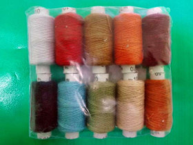 Нитки №10, кольорові (10 шт.)