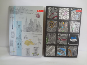 "Скат" Зошит А5 ТМК-5 клеєн.план.чорн.18арк (16шт)