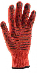 Рукавиці робочі оранжеві (12пар)